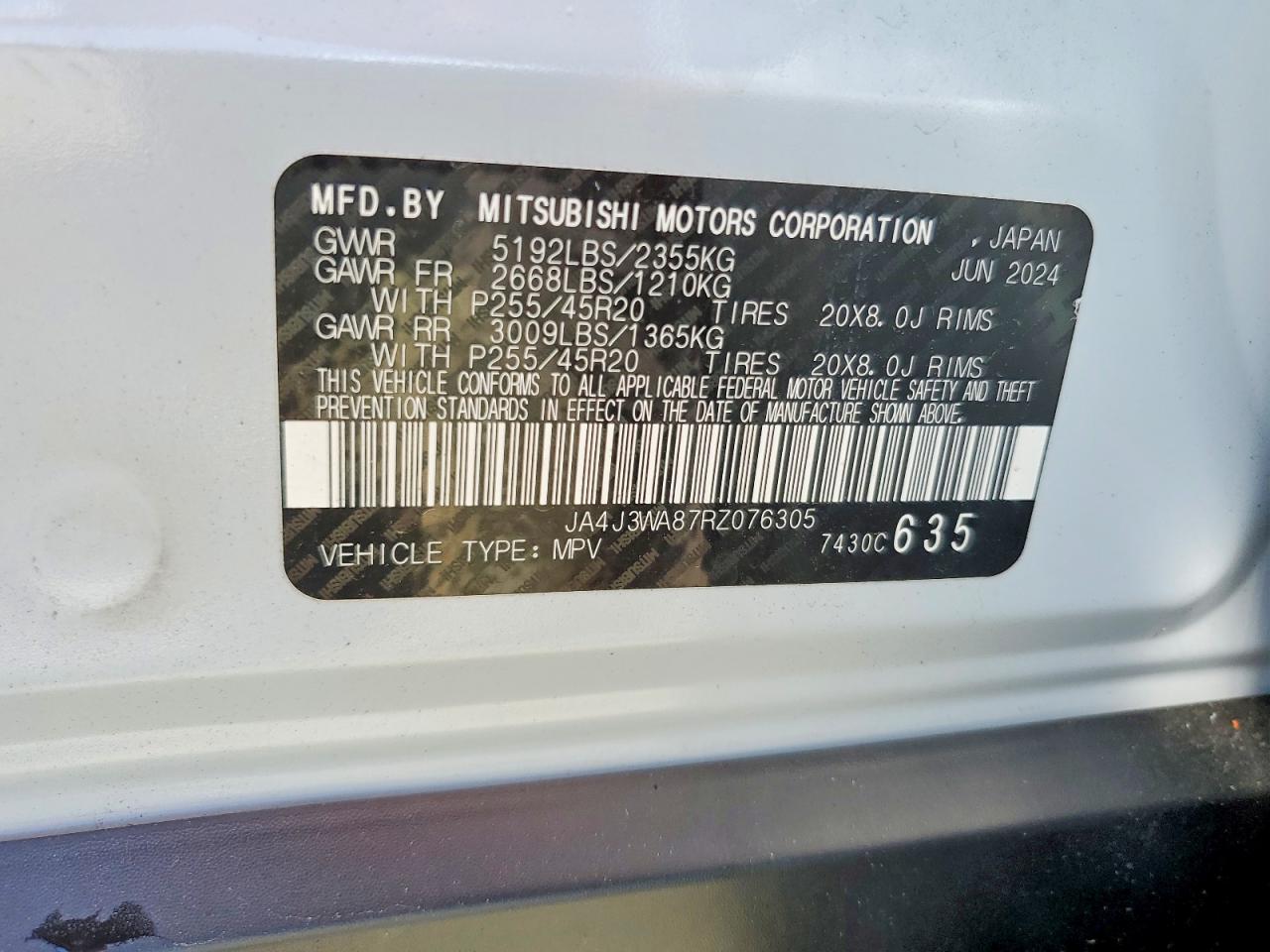2024 MITSUBISHI OUTLANDER