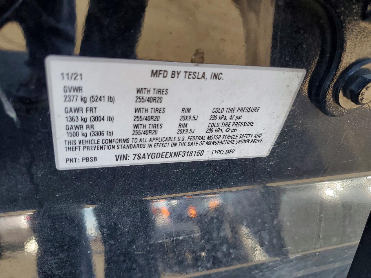 2022 TESLA MODEL Y