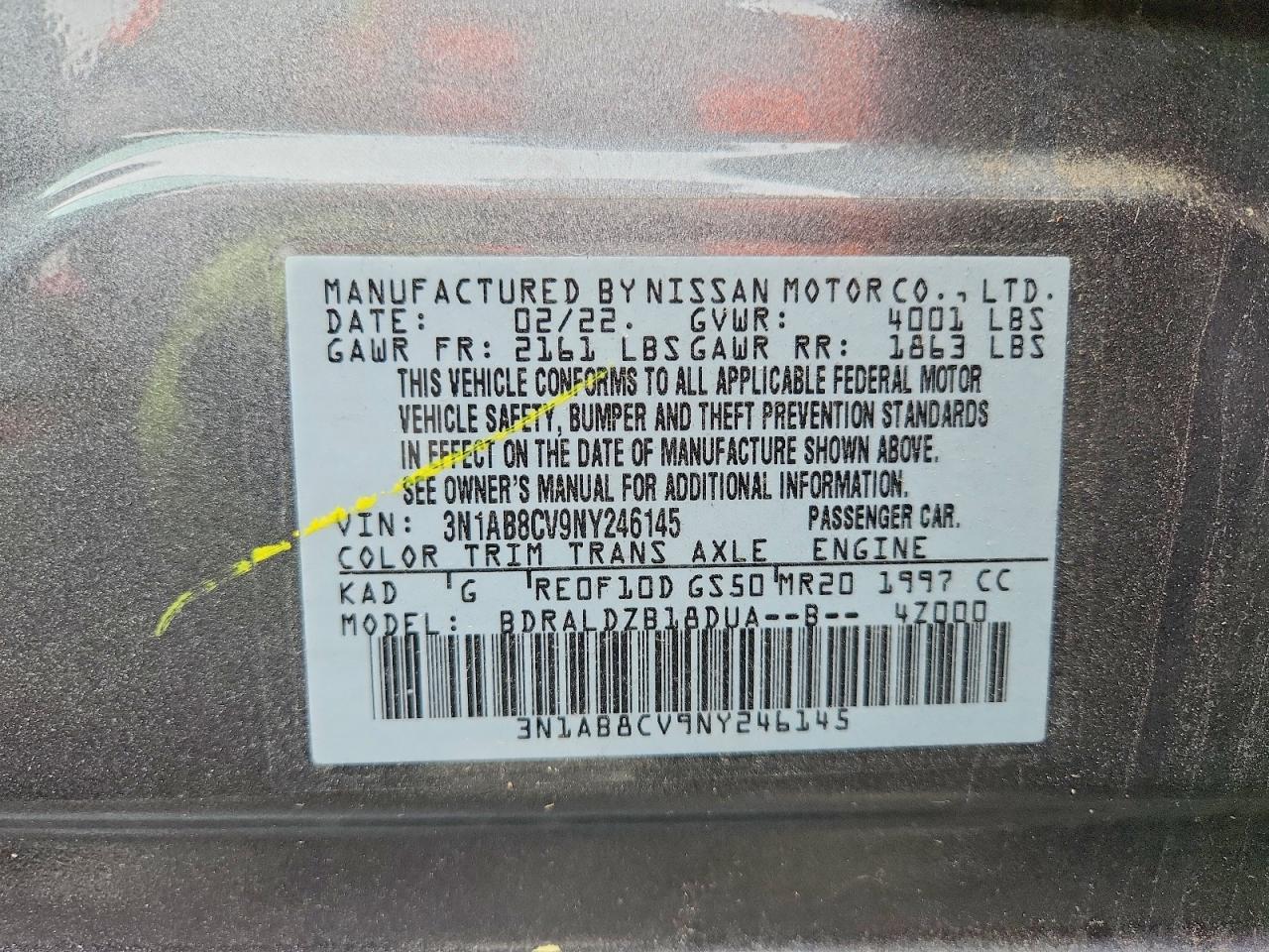 2022 NISSAN SENTRA