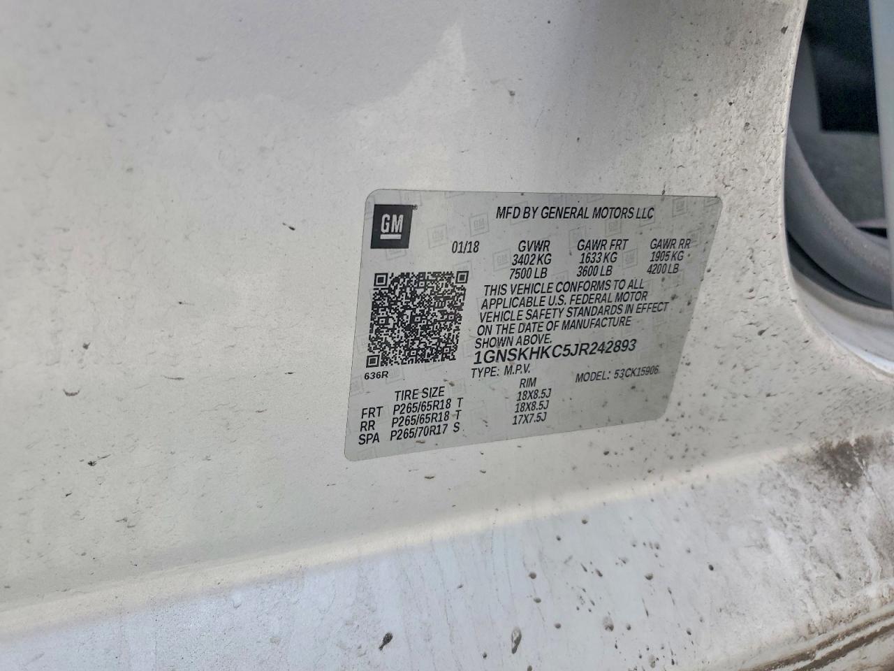 2018 CHEVROLET SUBURBAN