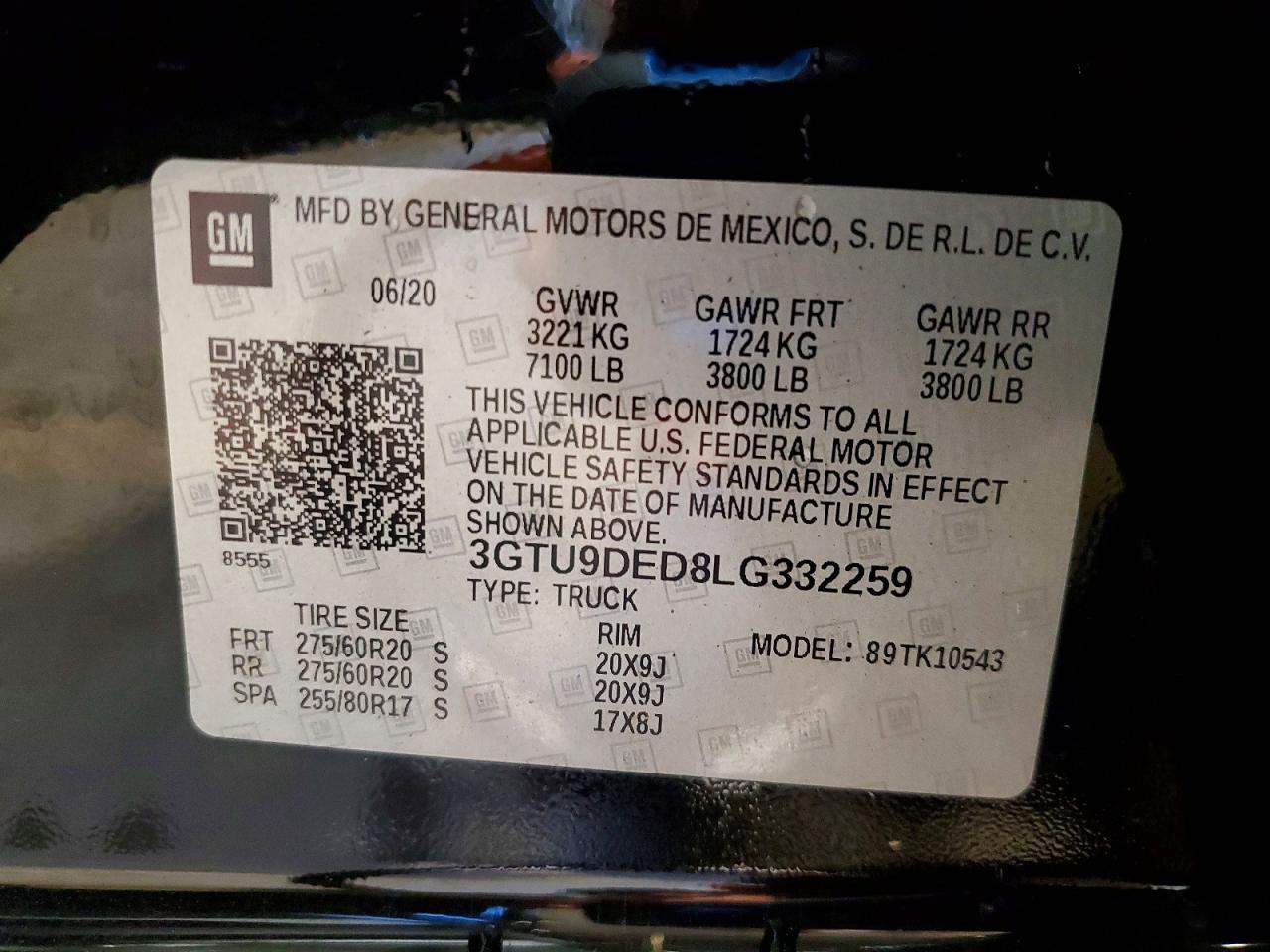 2020 GMC SIERRA