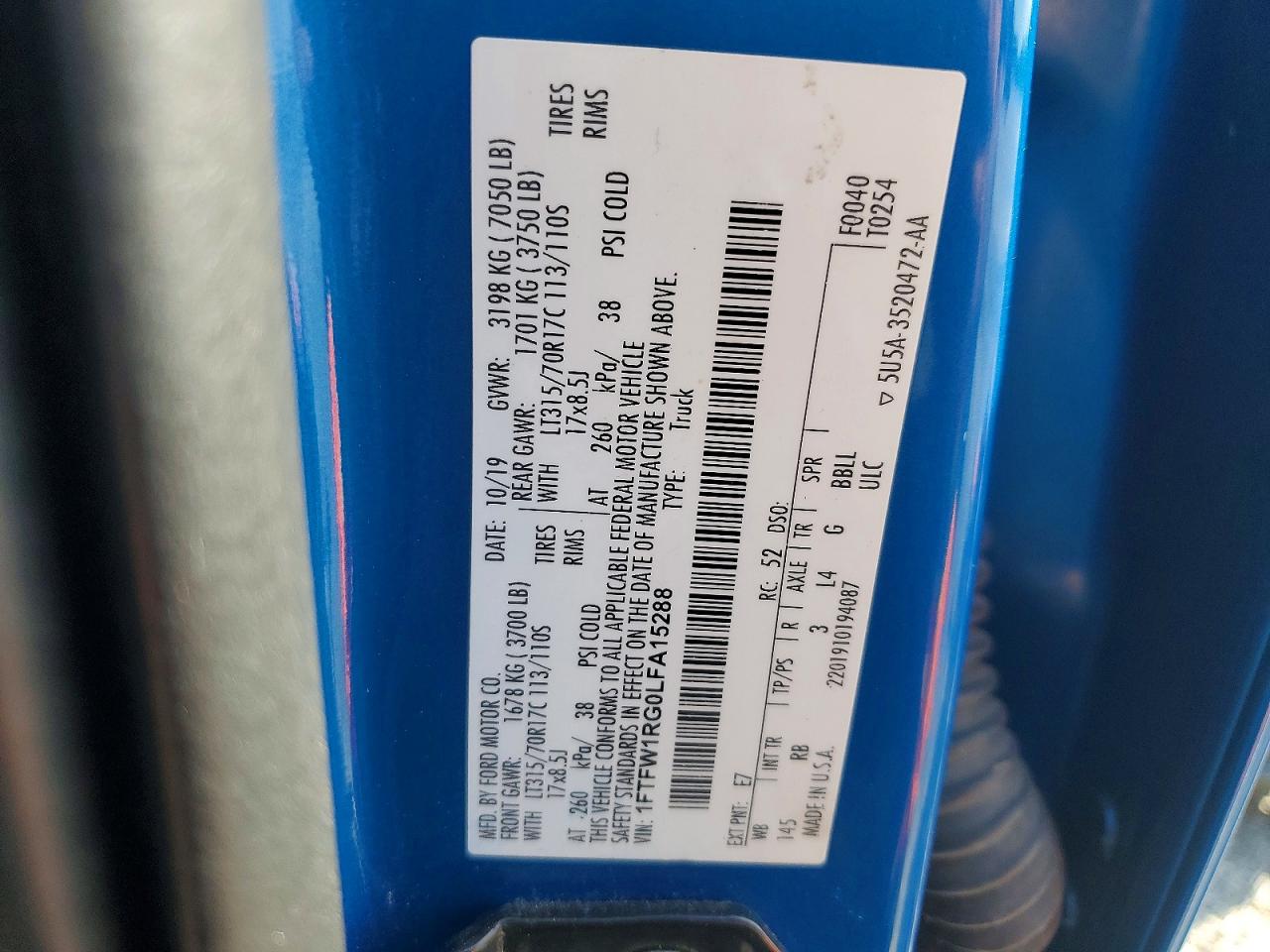 2020 FORD F150