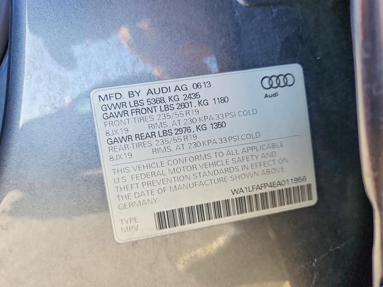 2014 AUDI Q5