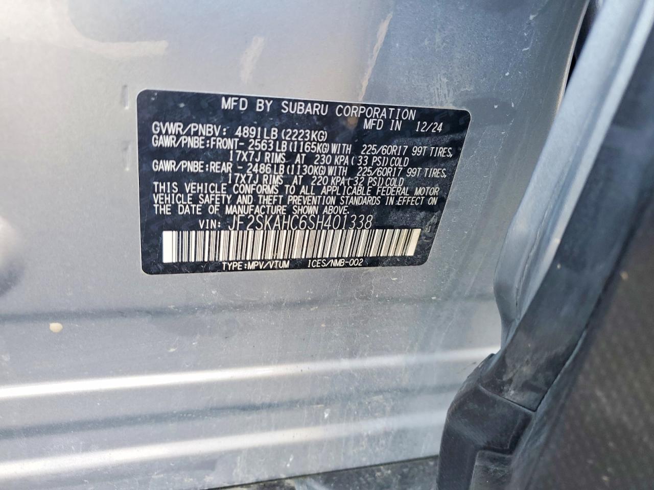 2025 SUBARU FORESTER
