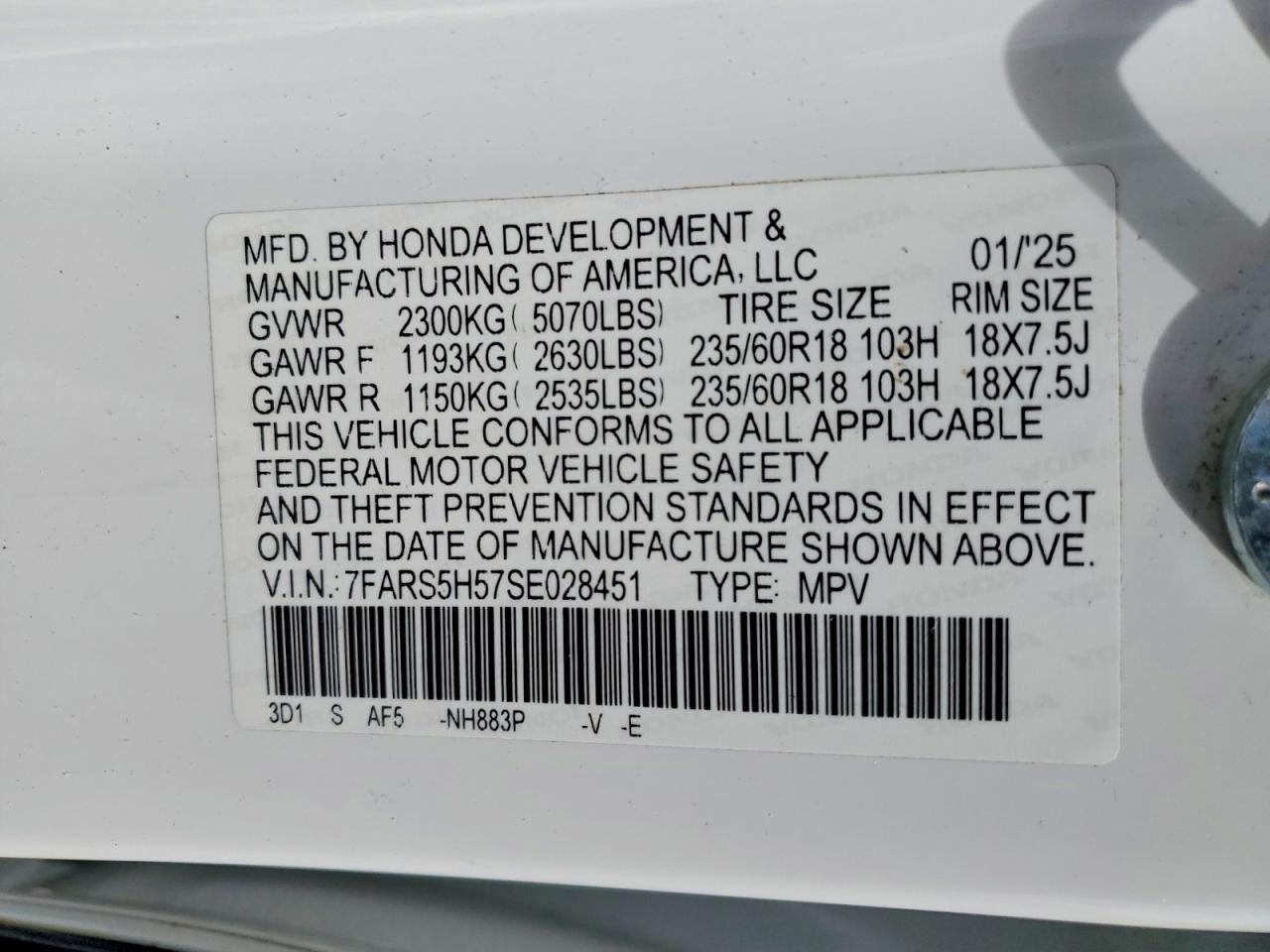 2025 HONDA CRV