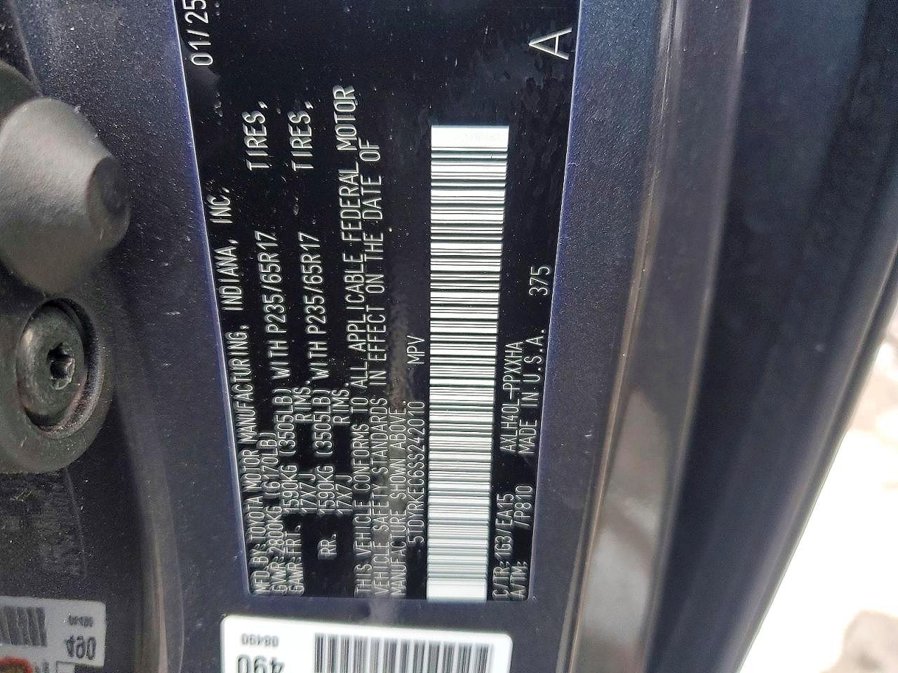 2025 TOYOTA SIENNA