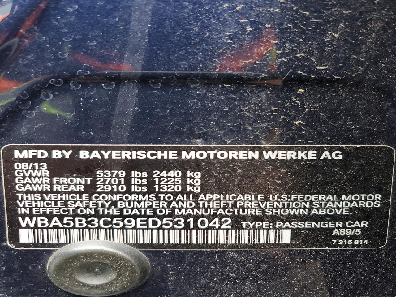2014 BMW 5 SERIES