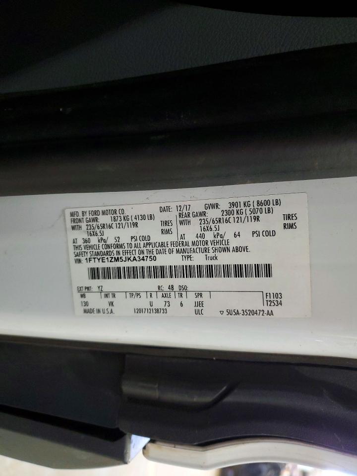 2018 FORD TRANSIT