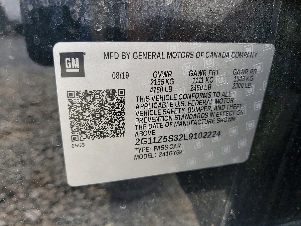 2020 CHEVROLET IMPALA