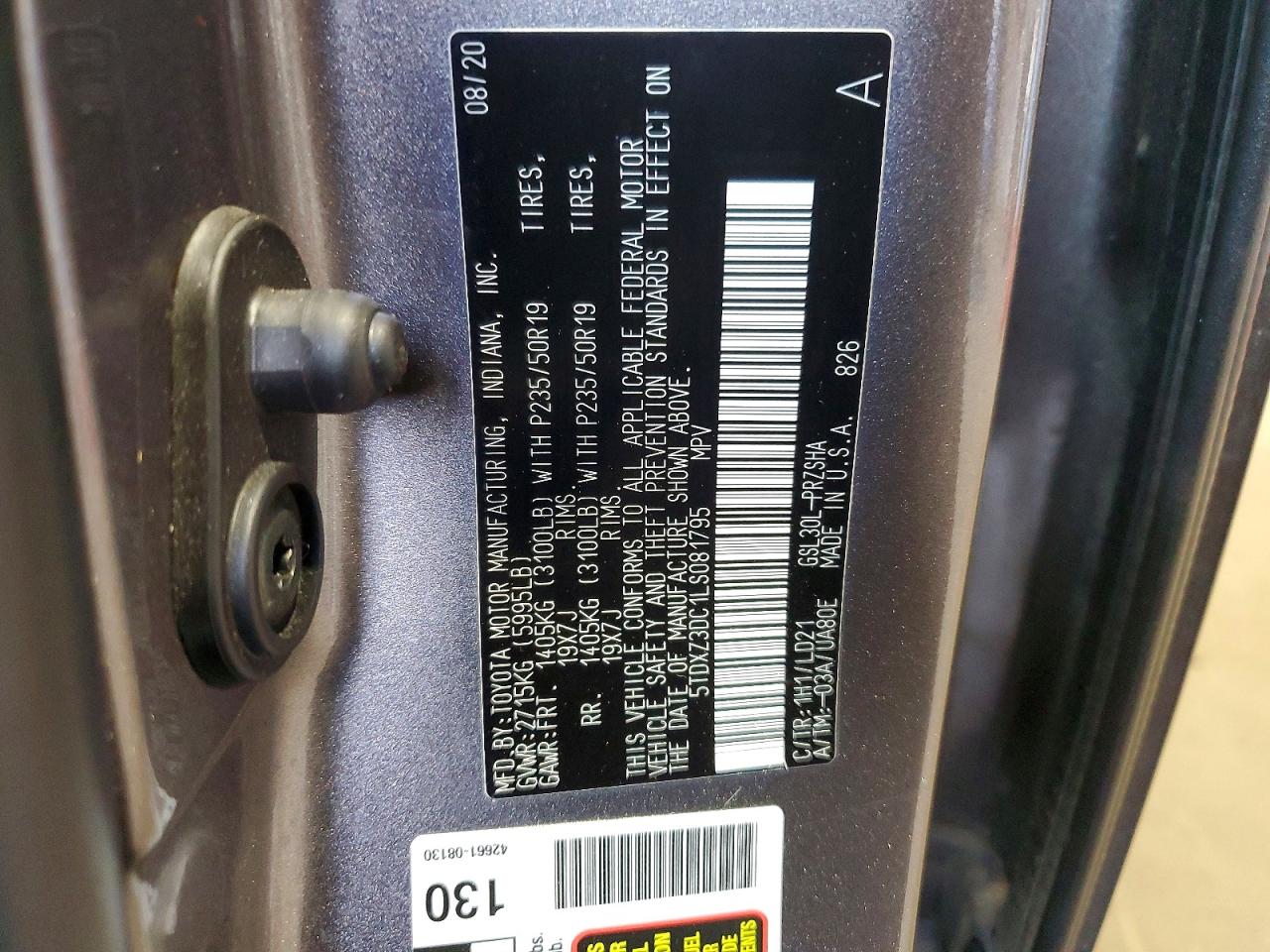 2020 TOYOTA SIENNA
