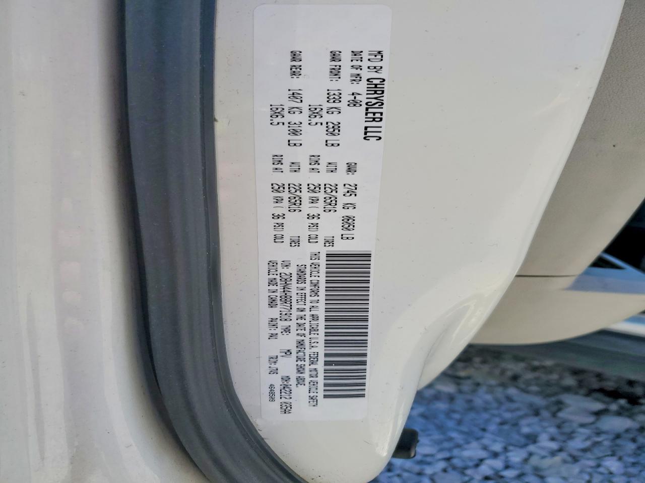 2008 DODGE CARAVAN