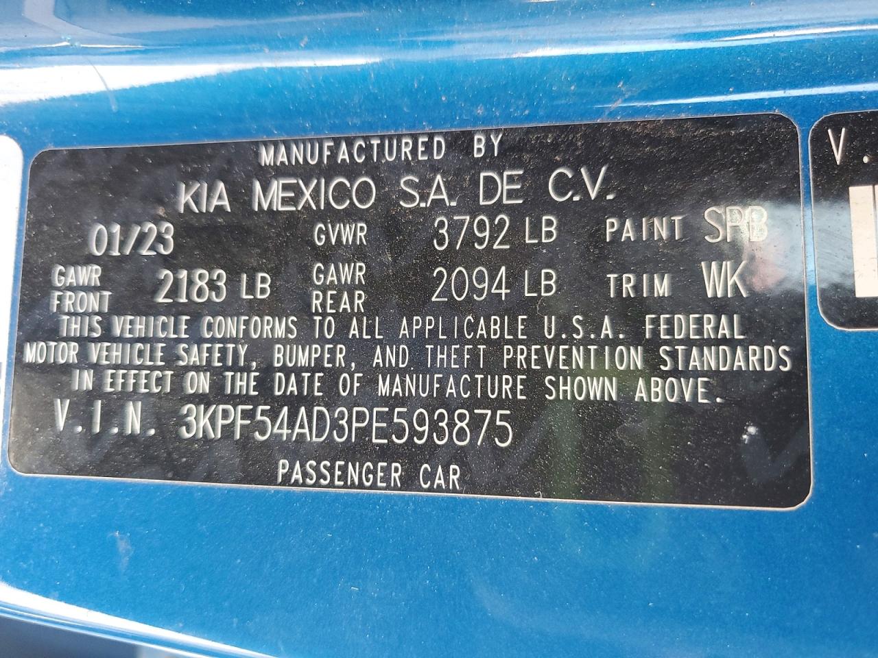 2023 KIA FORTE