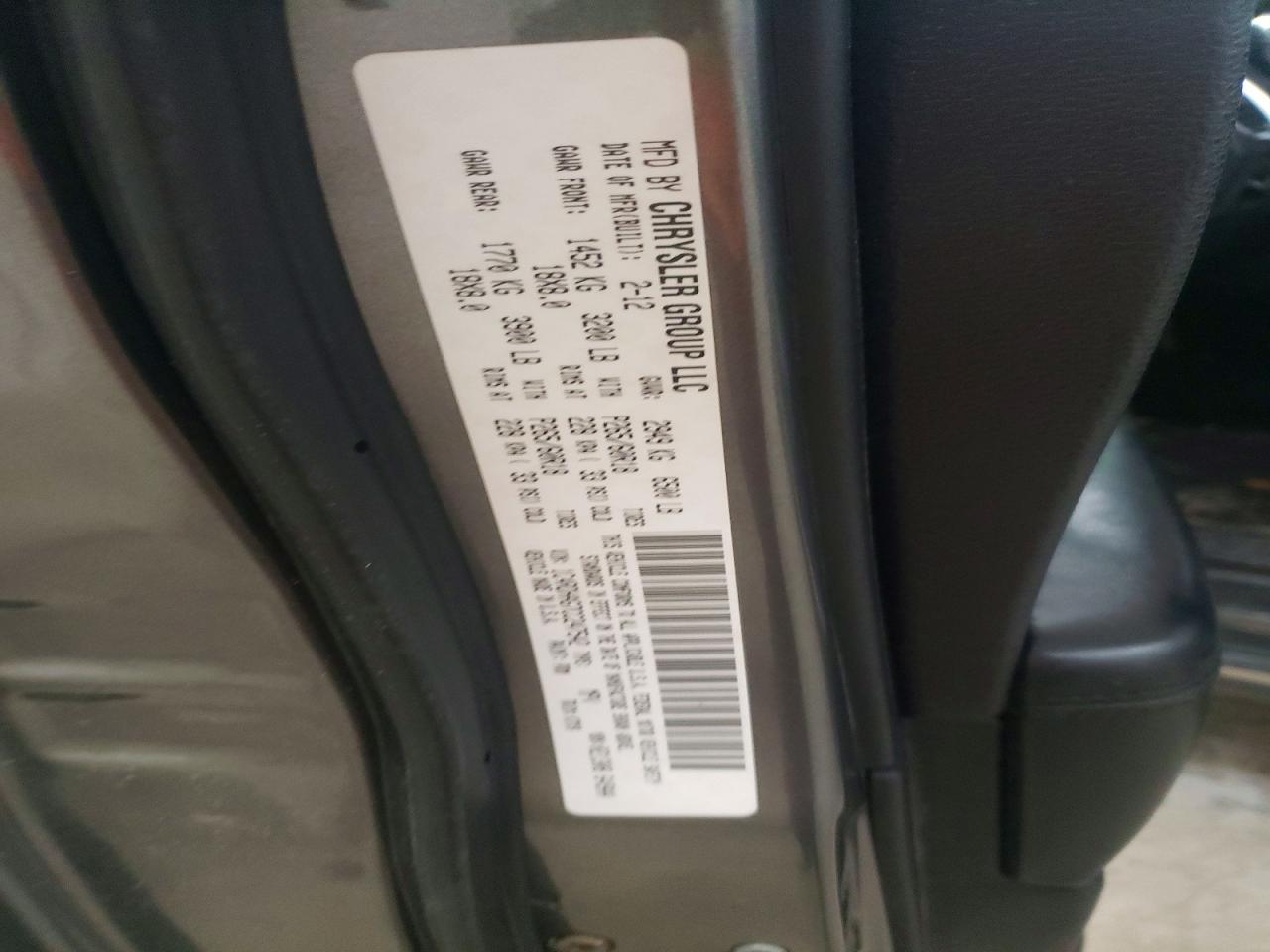 2012 DODGE DURANGO