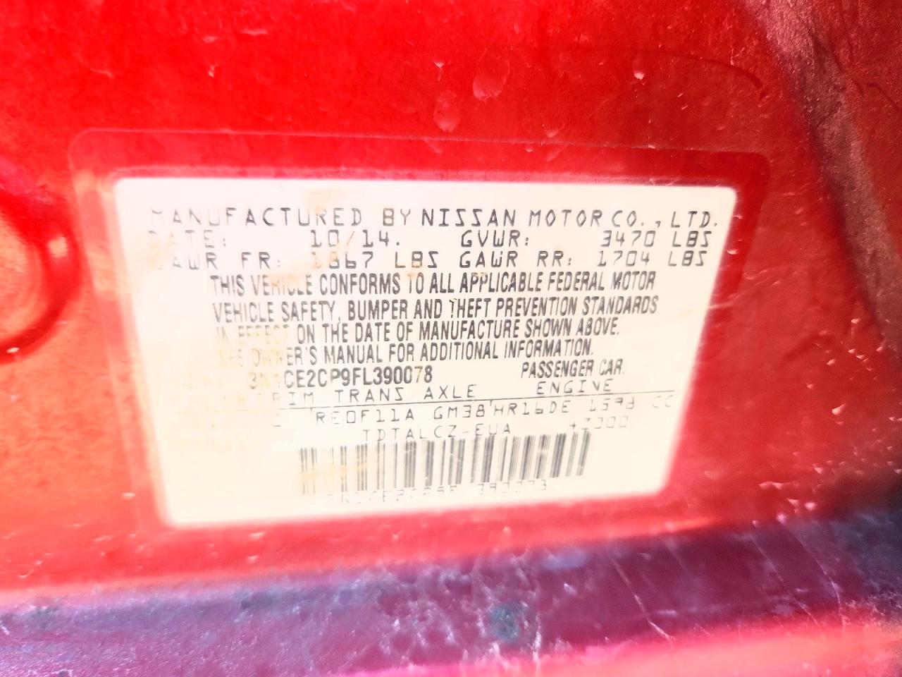 2015 NISSAN VERSA