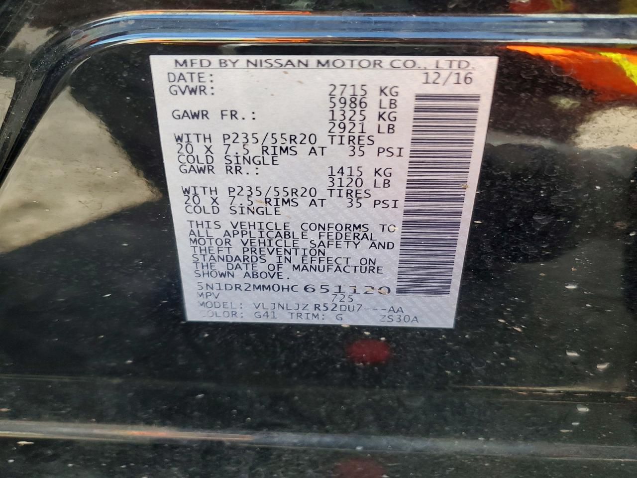 2017 NISSAN PATHFINDER