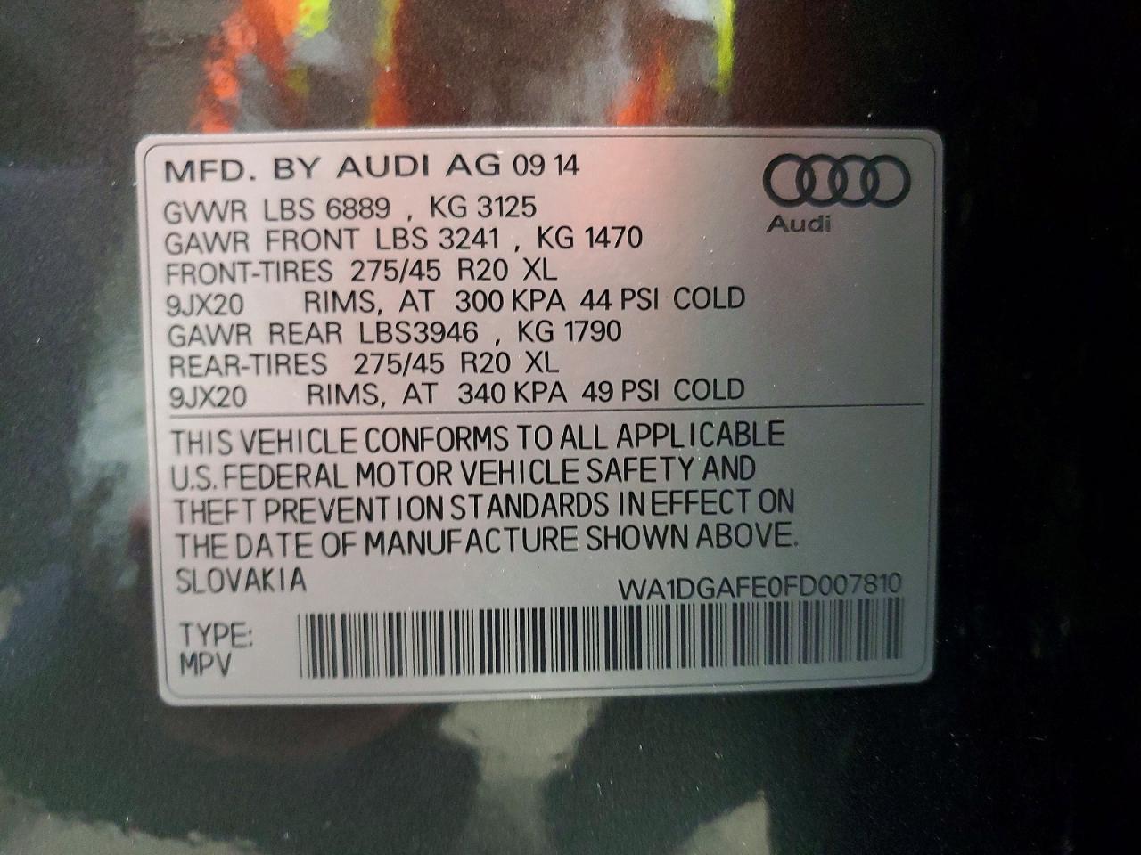 2015 AUDI Q7