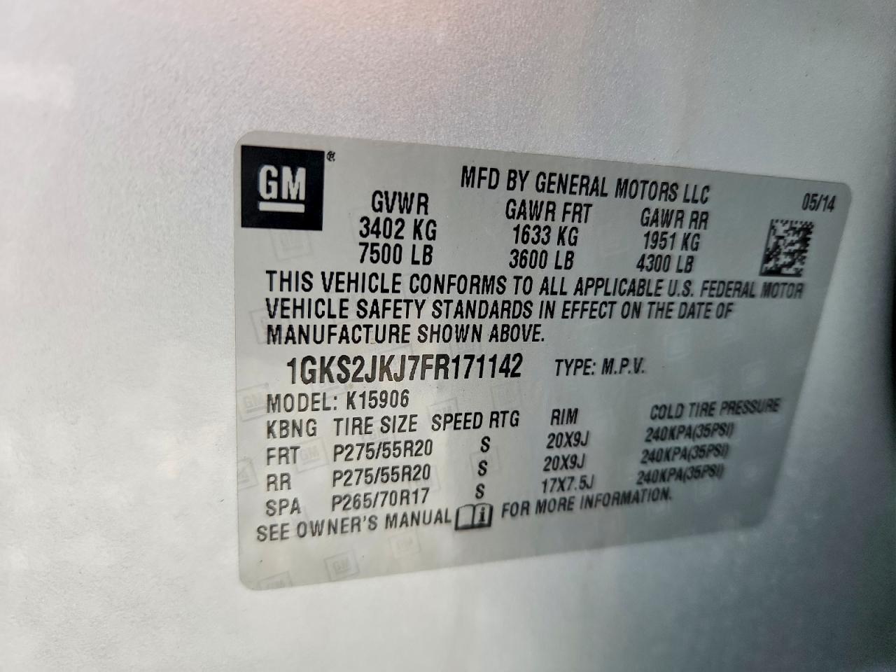 2015 GMC YUKON