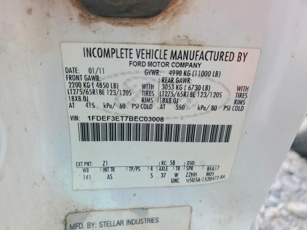 2011 FORD F350