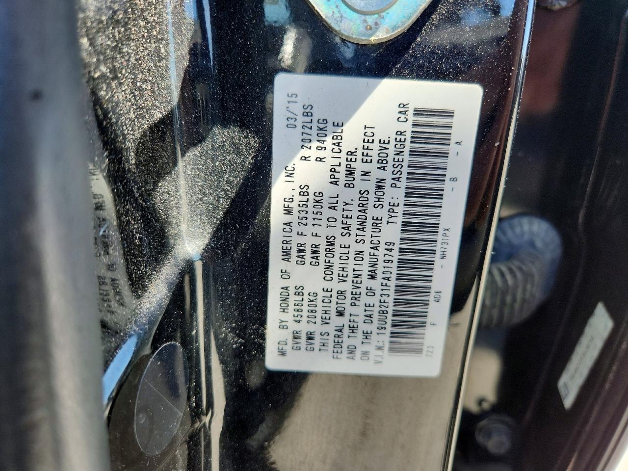 2015 ACURA TLX