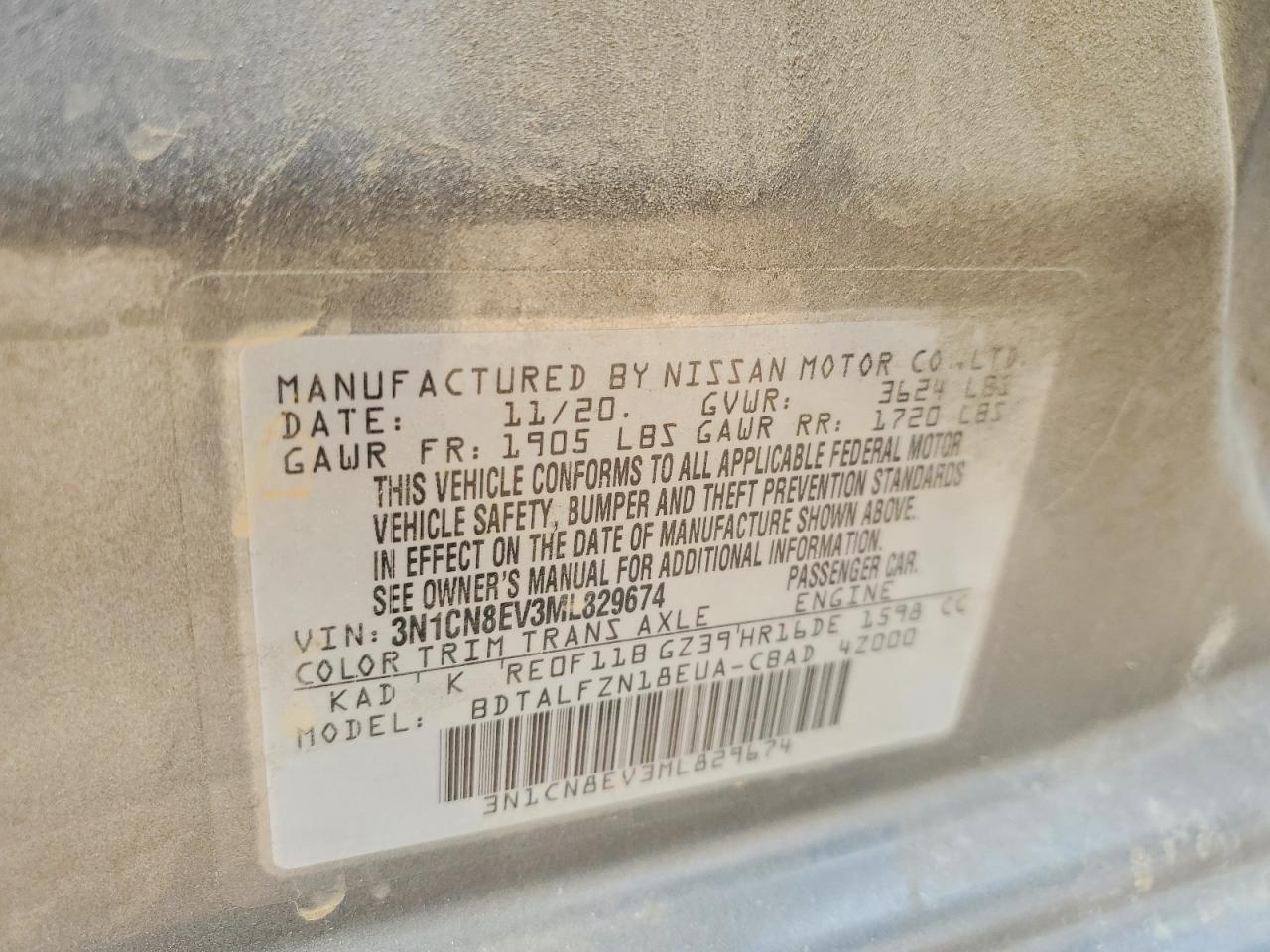 2021 NISSAN VERSA