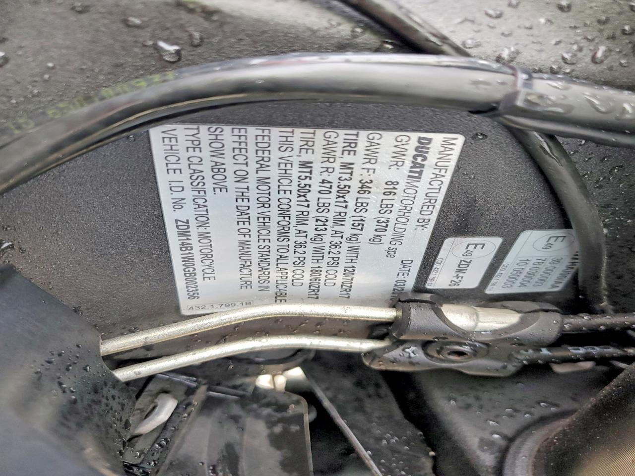 2016 DUCATI ALL OTHER
