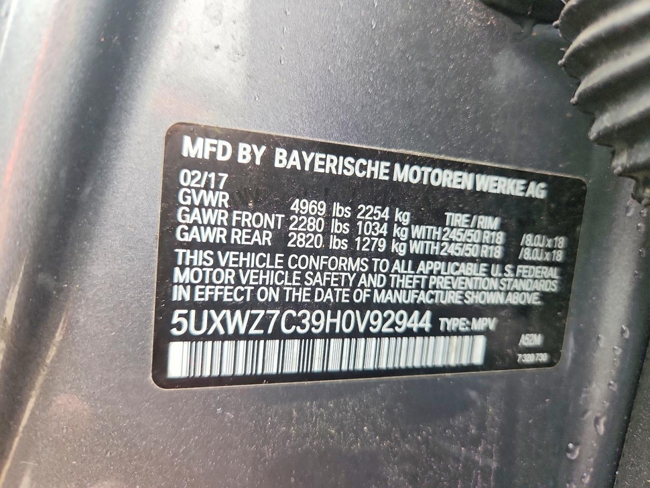 2017 BMW X3