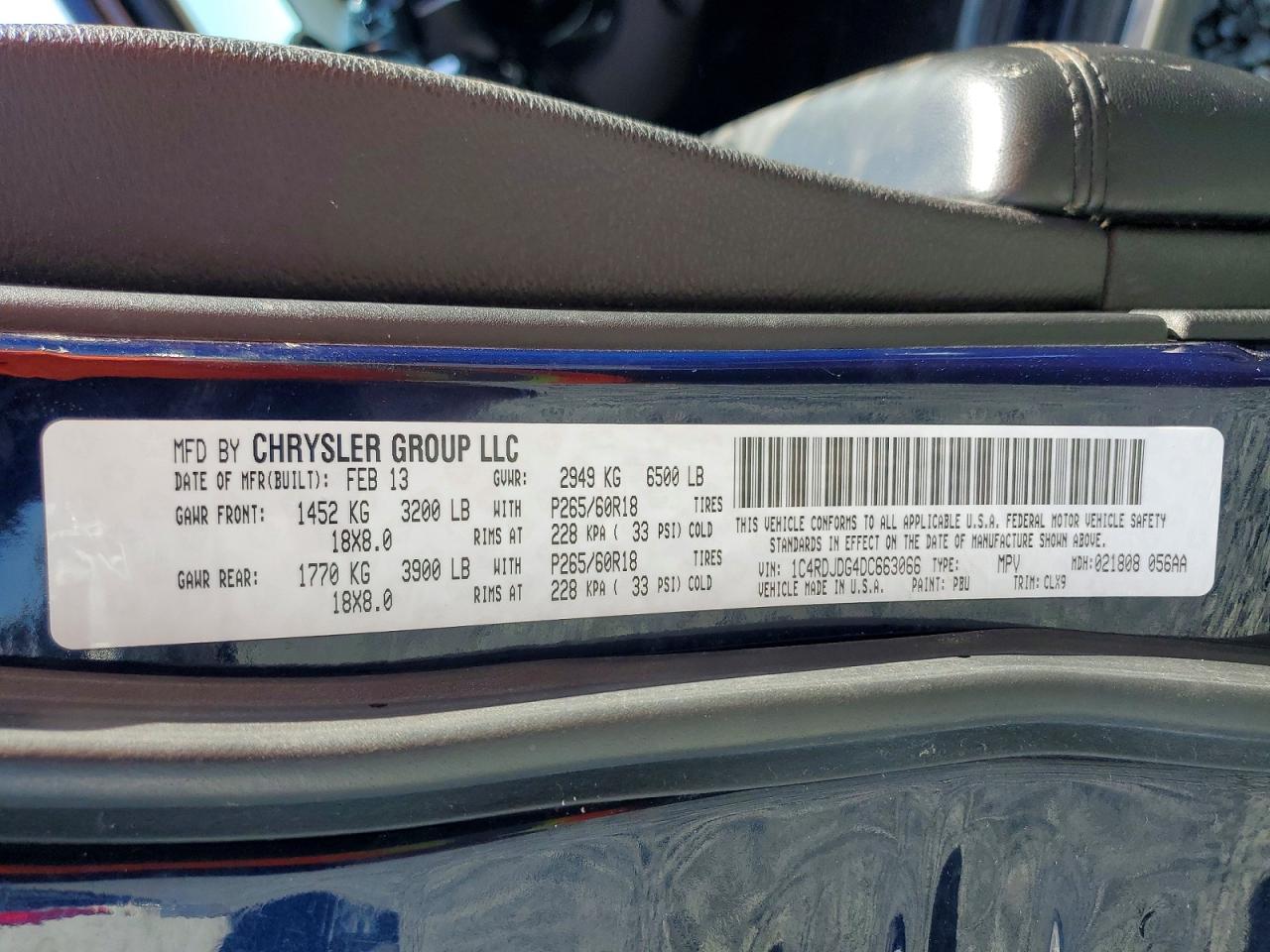 2013 DODGE DURANGO