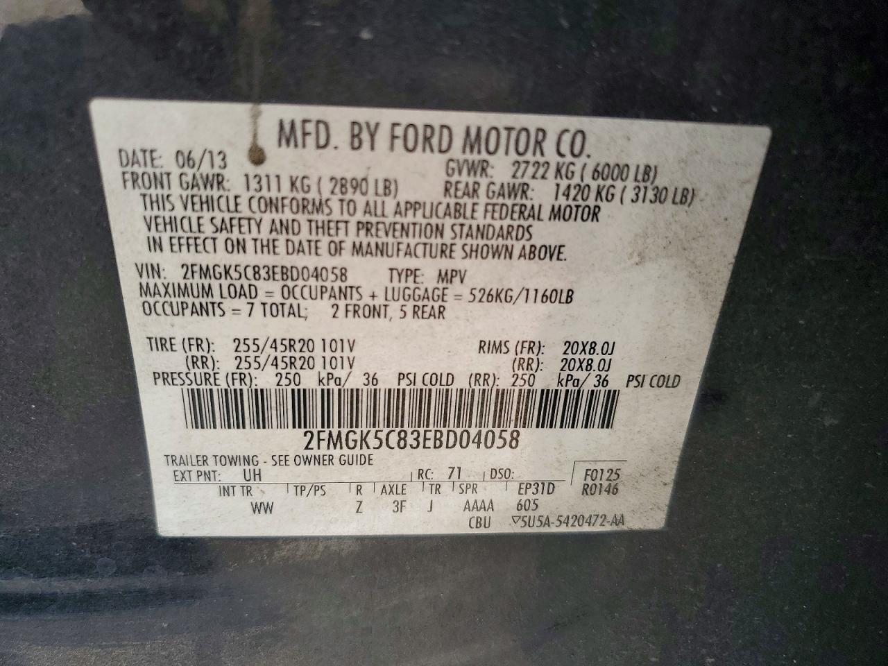 2014 FORD FLEX
