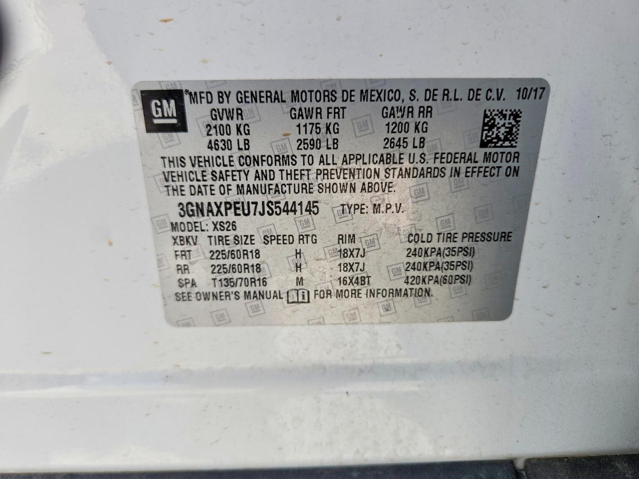 2018 CHEVROLET EQUINOX