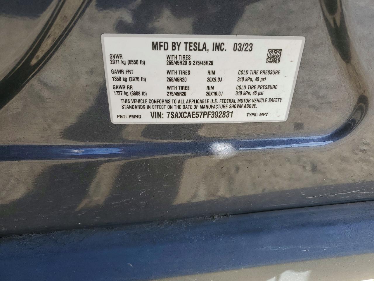 2023 TESLA MODEL X