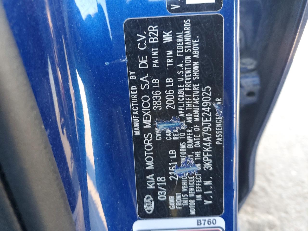 2018 KIA FORTE