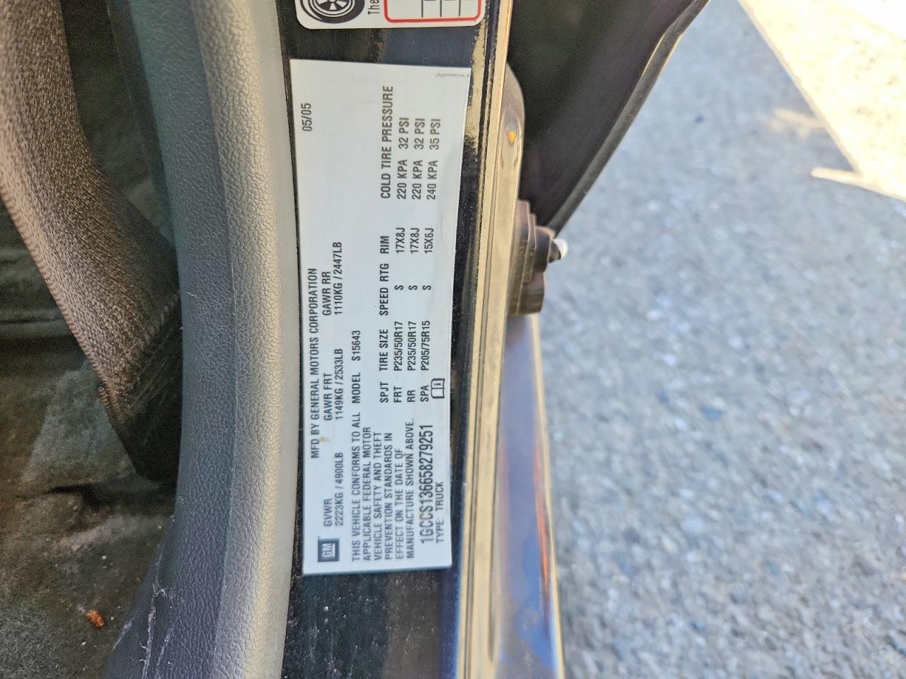 2005 CHEV COLORADO