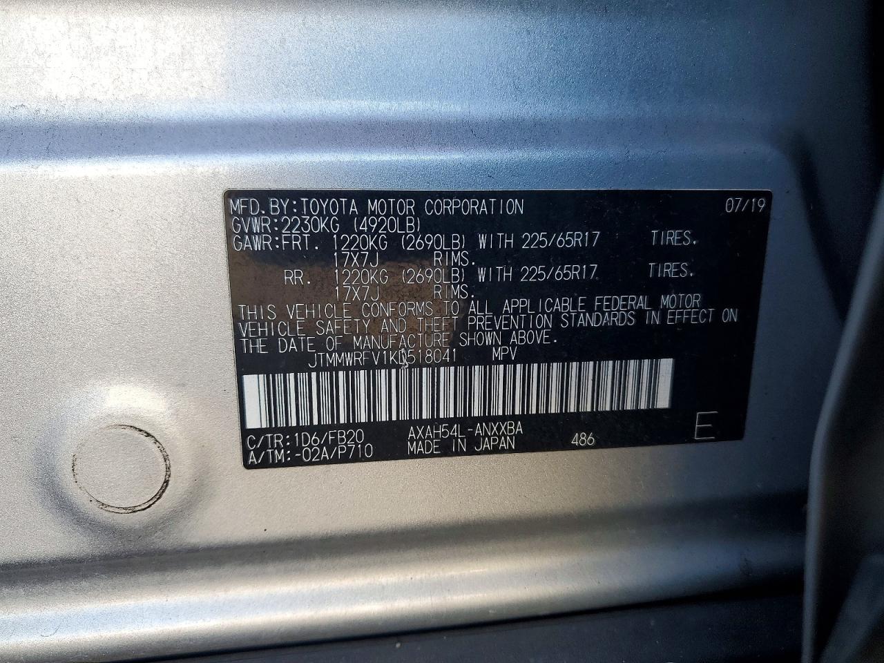 2019 TOYOTA RAV4