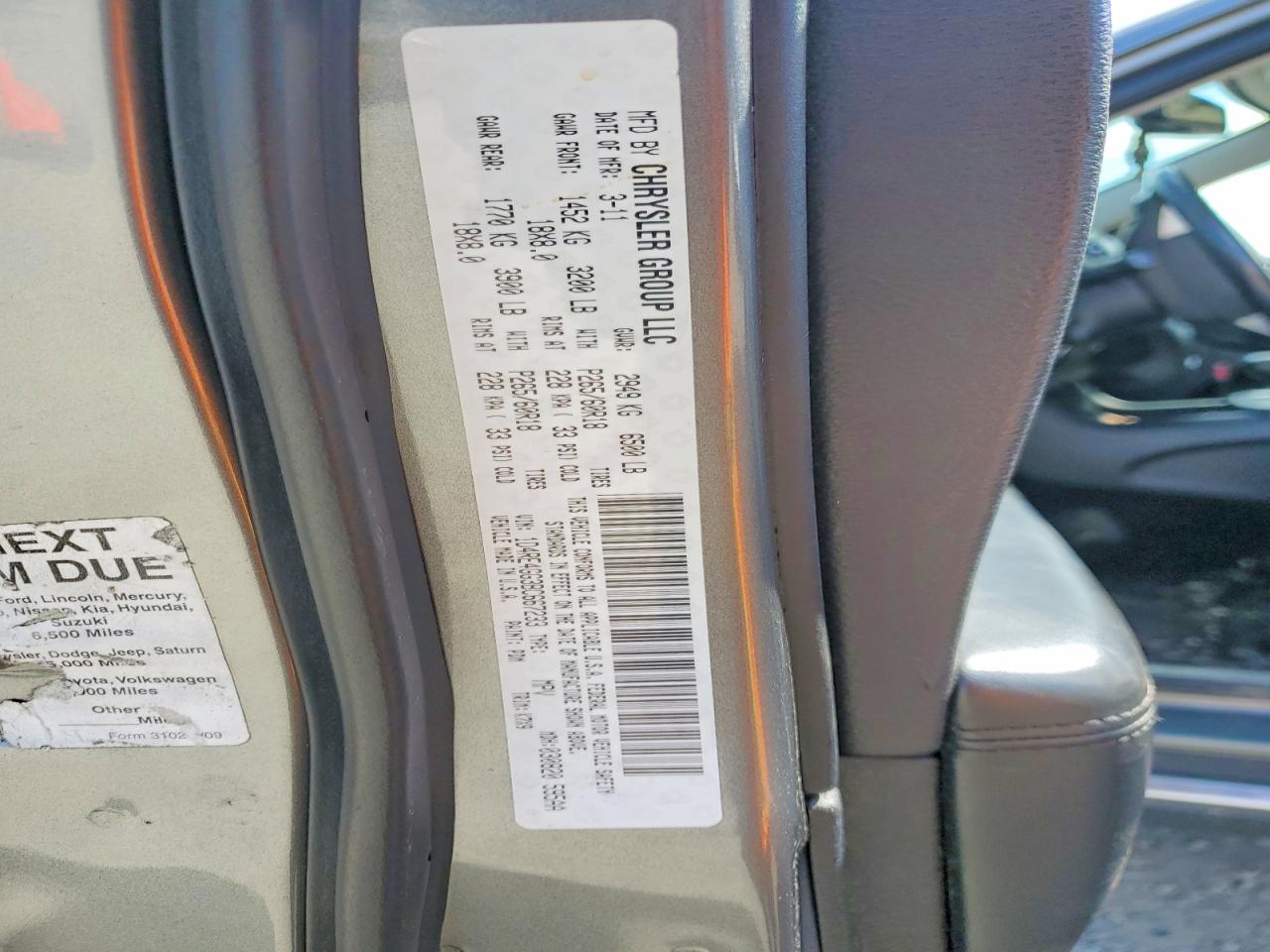 2011 DODGE DURANGO