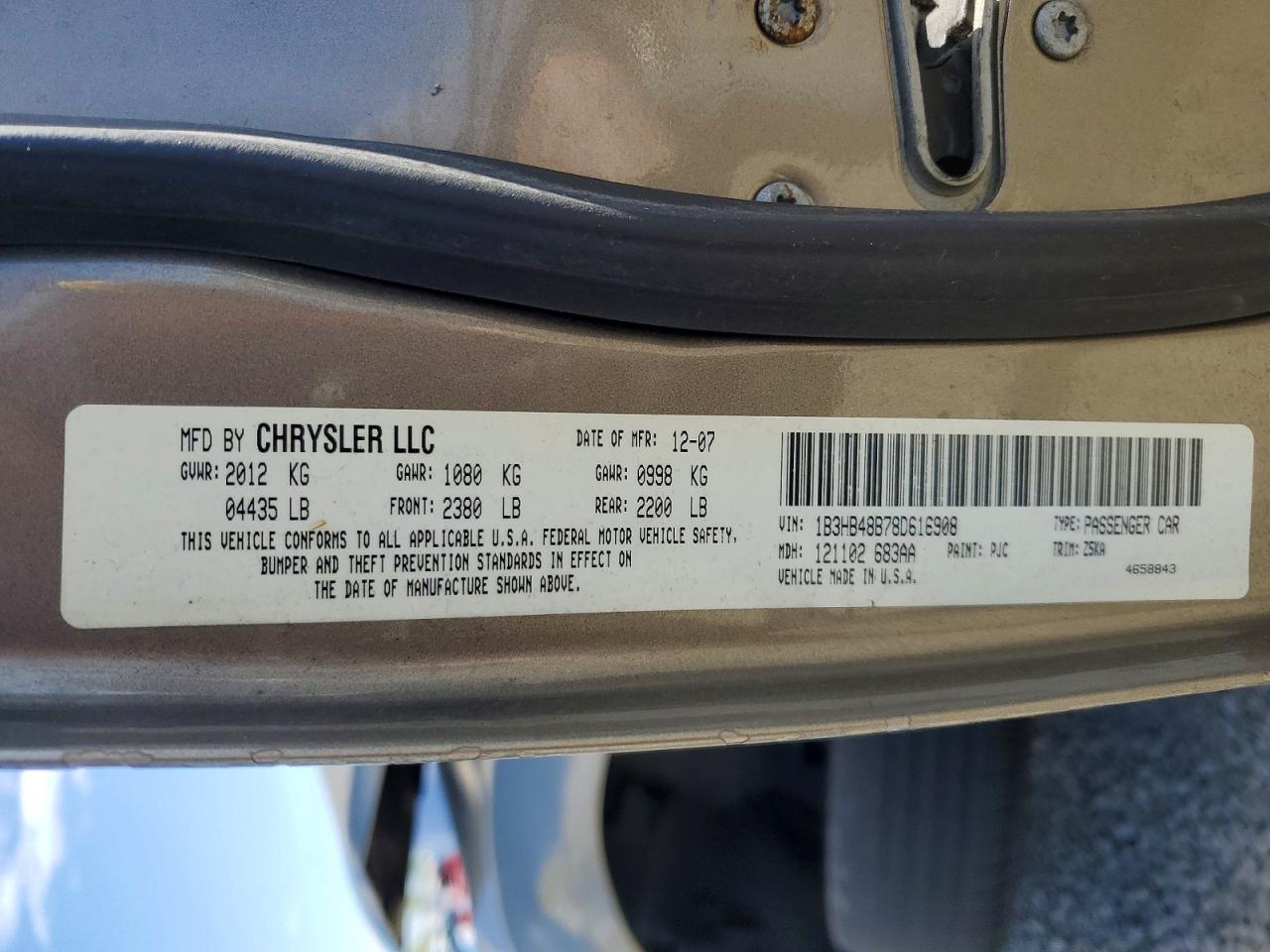 2008 DODGE CALIBER