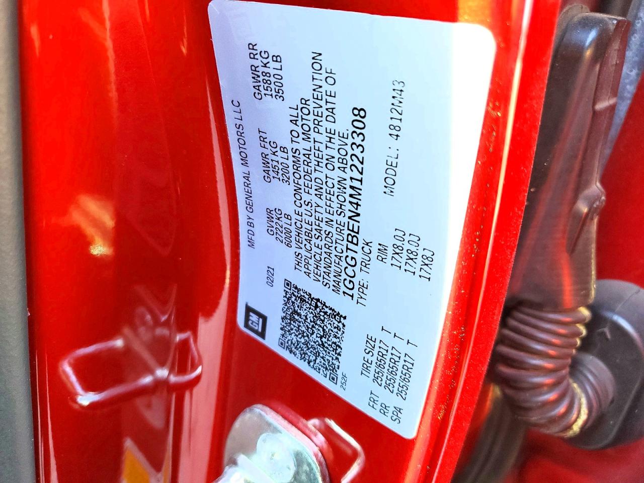 2021 CHEVROLET COLORADO