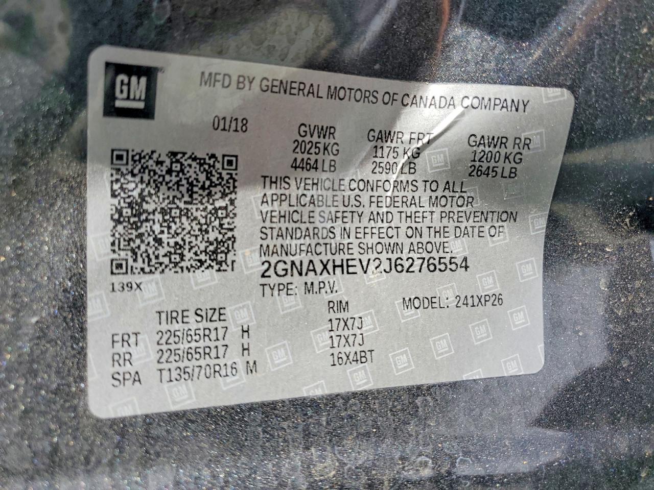 2018 CHEVROLET EQUINOX