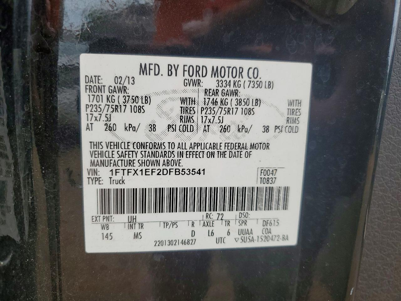 2013 FORD F150