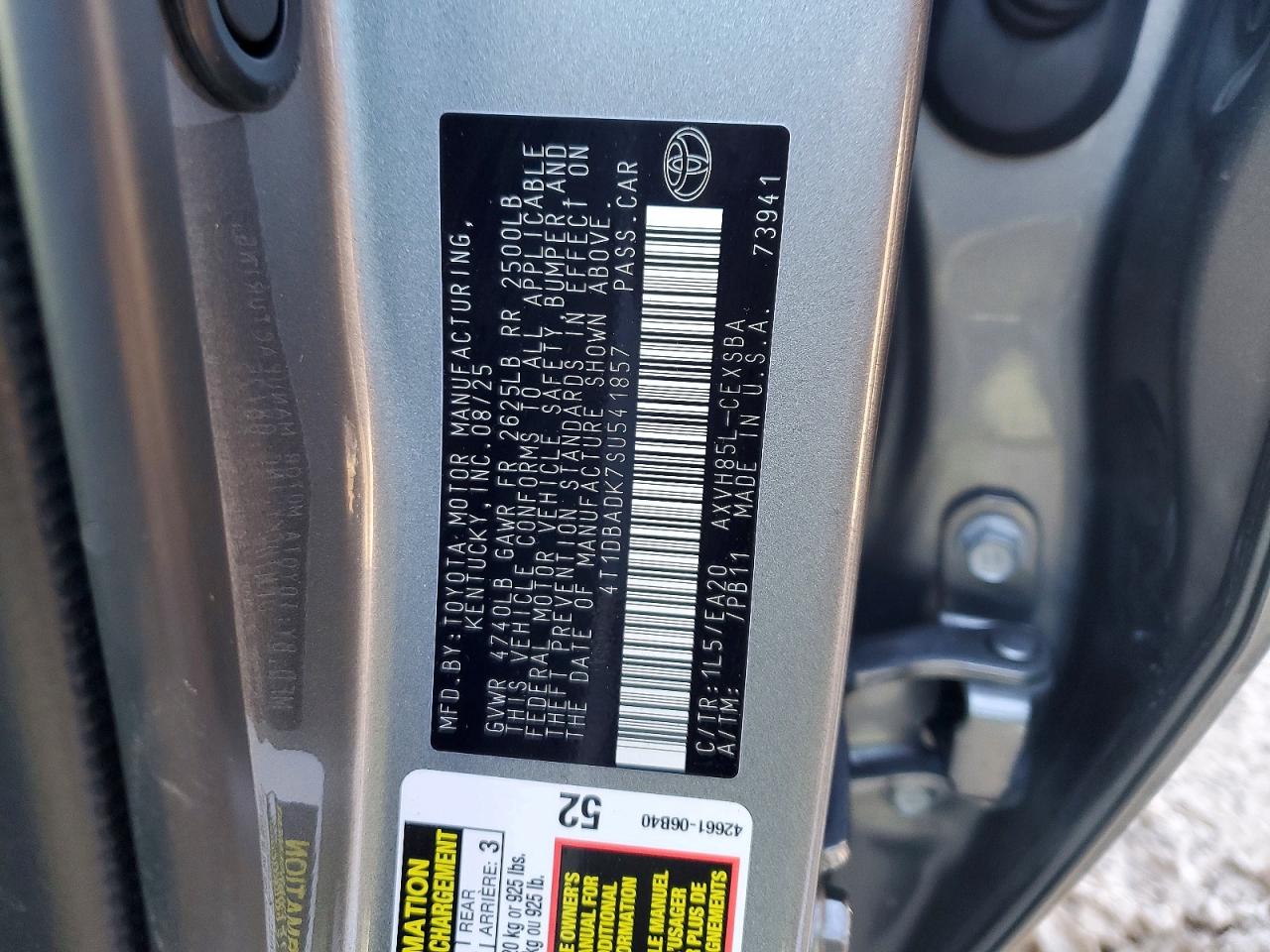 2025 TOYOTA CAMRY
