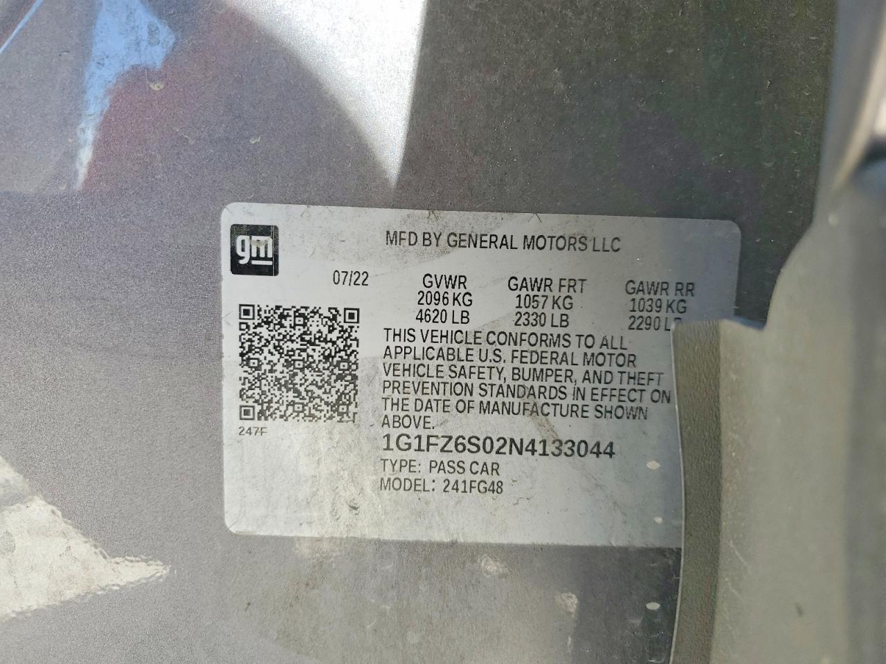 2022 CHEVROLET BOLT