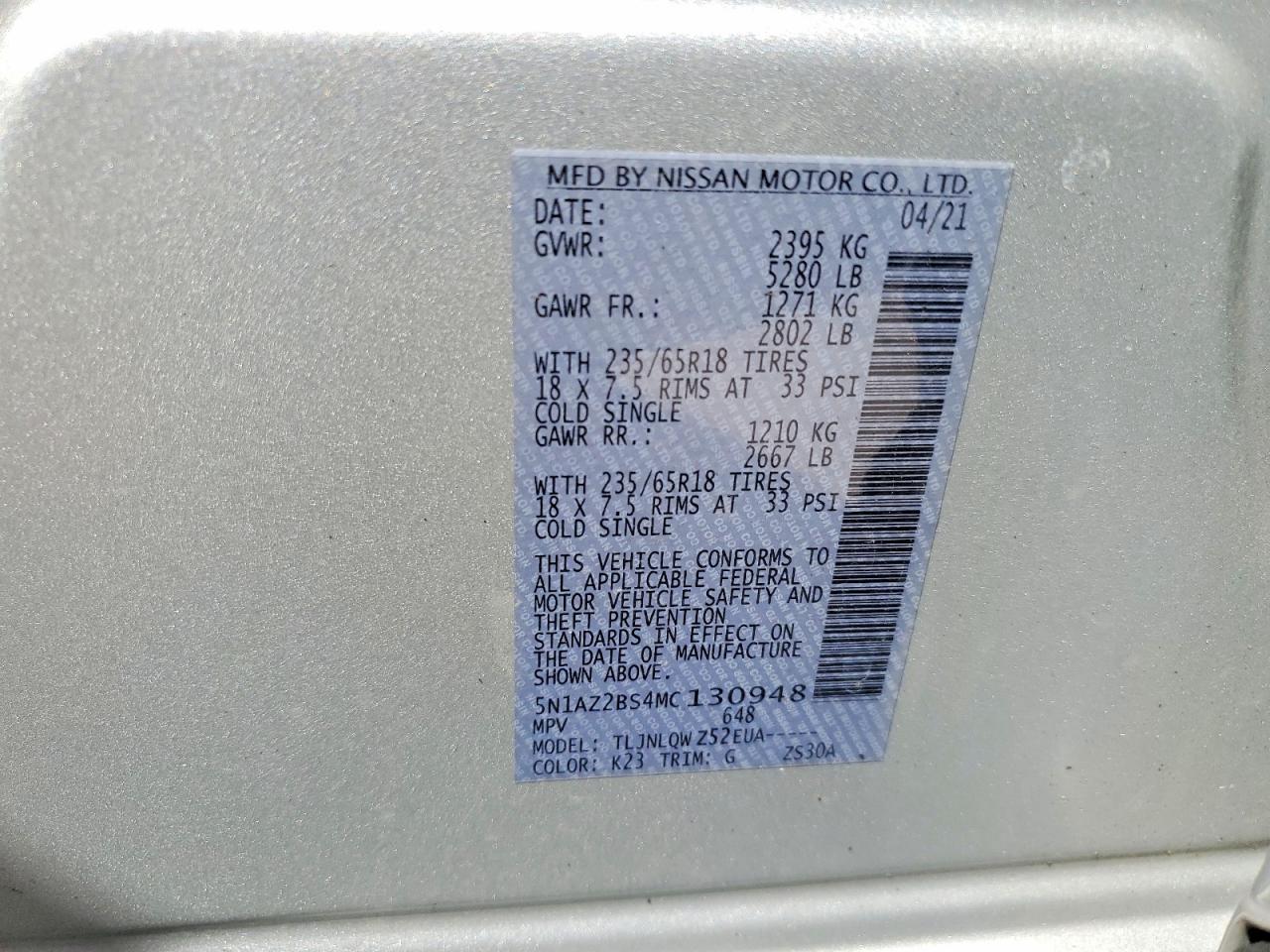 2021 NISSAN MURANO