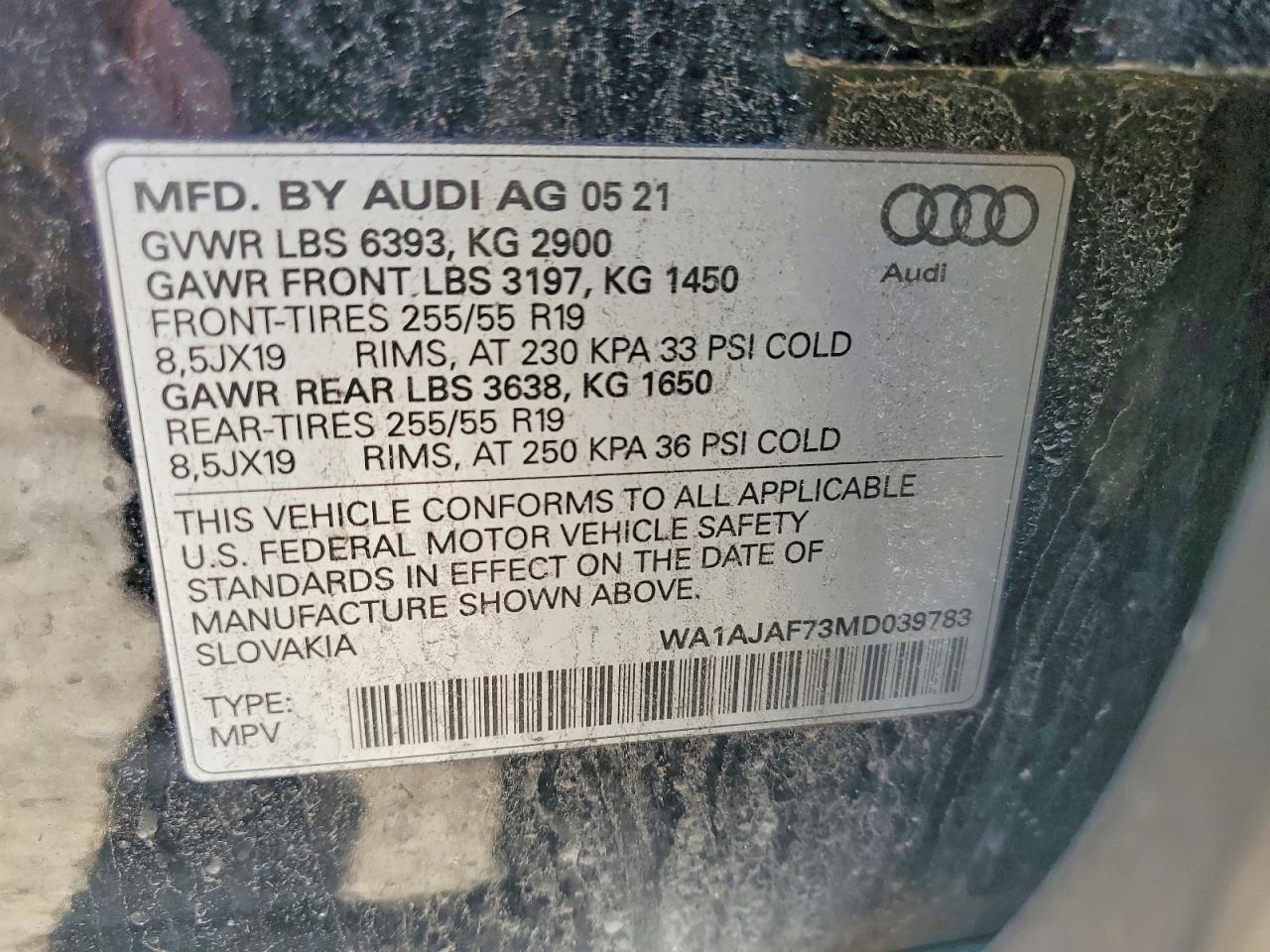 2021 AUDI Q7