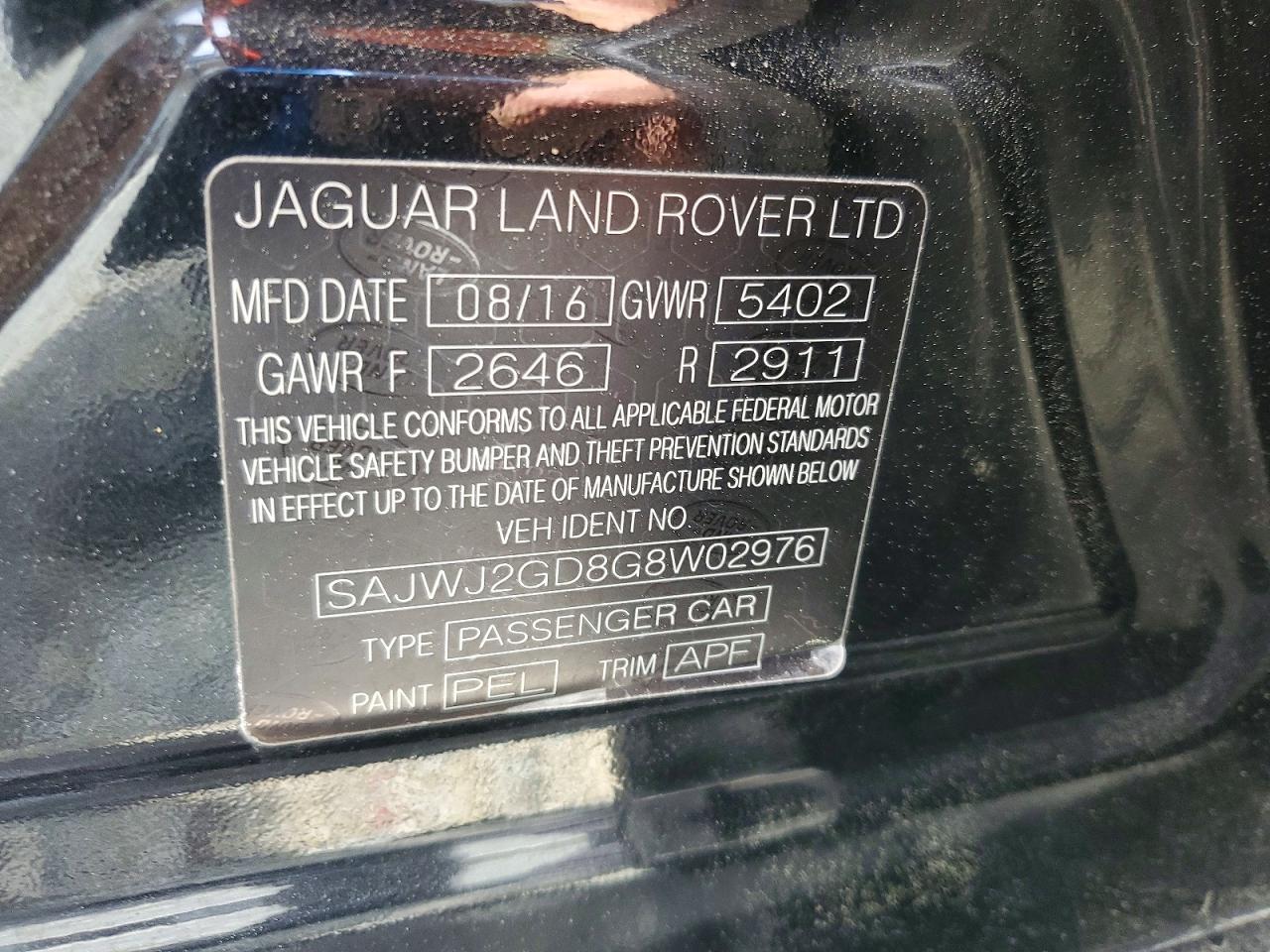 2016 JAGUAR XJ