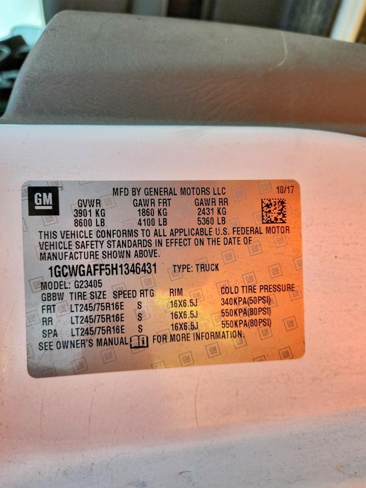 2017 CHEV EXPRESS