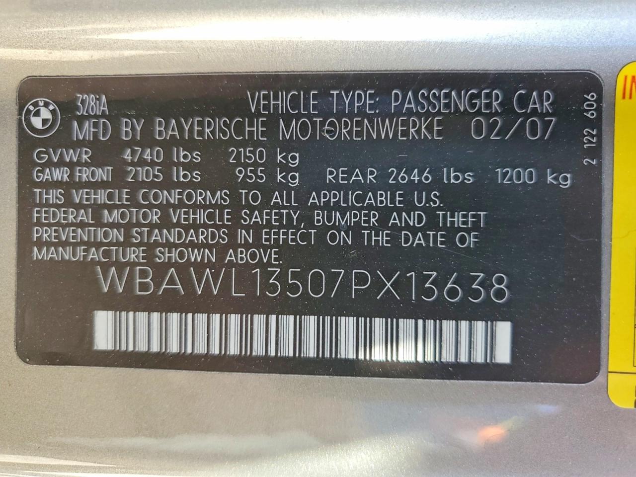 2007 BMW 3 SERIES