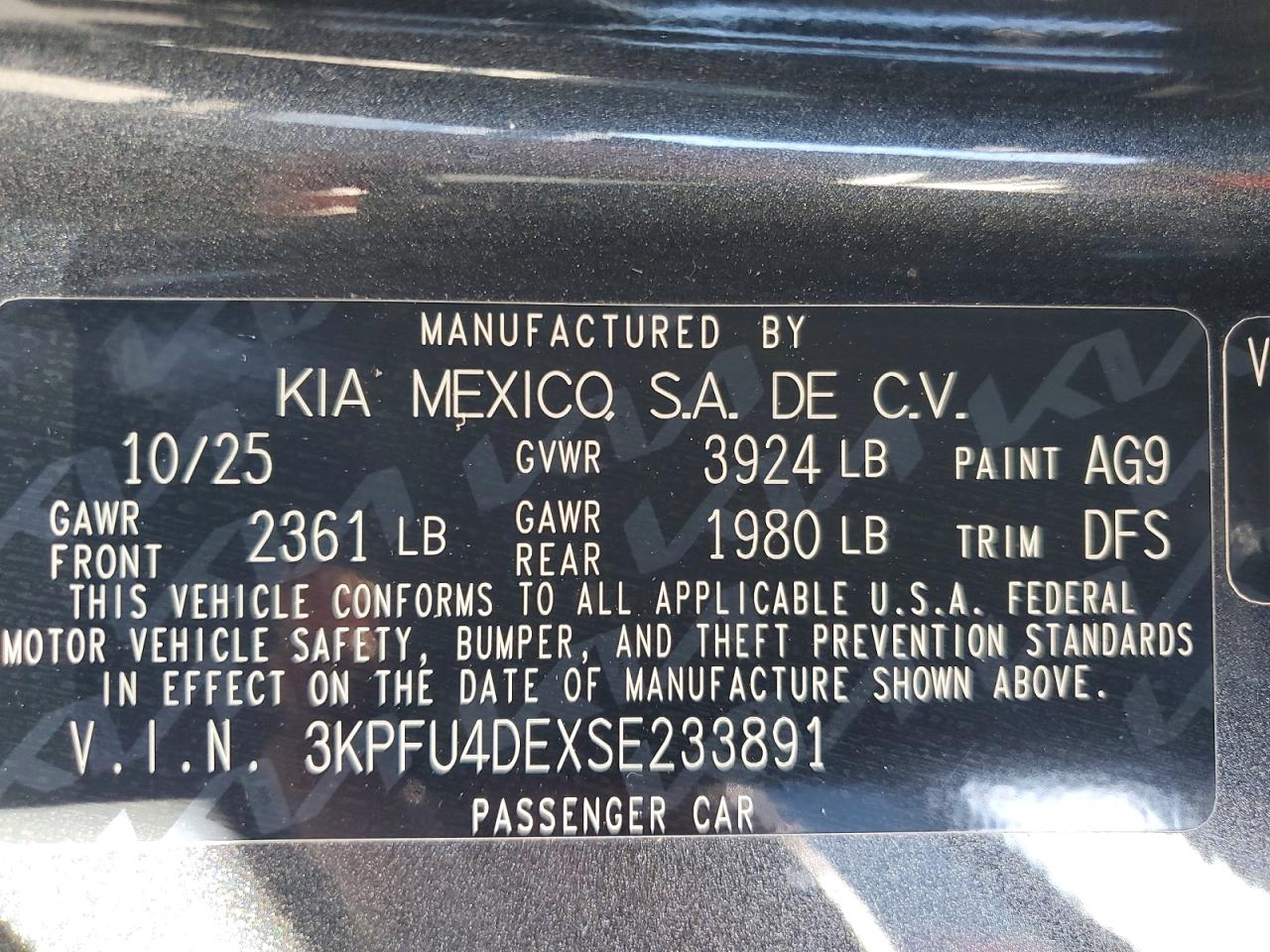 2025 KIA ALL OTHER