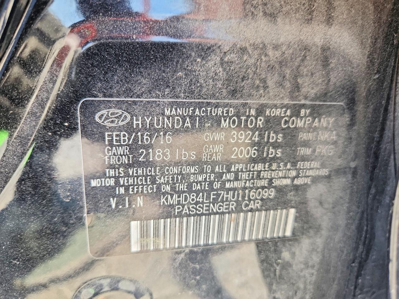 2017 HYUNDAI ELANTRA