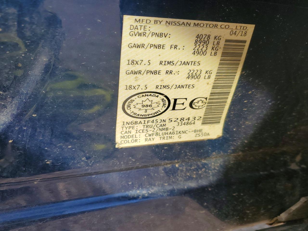 2018 NISSAN TITAN