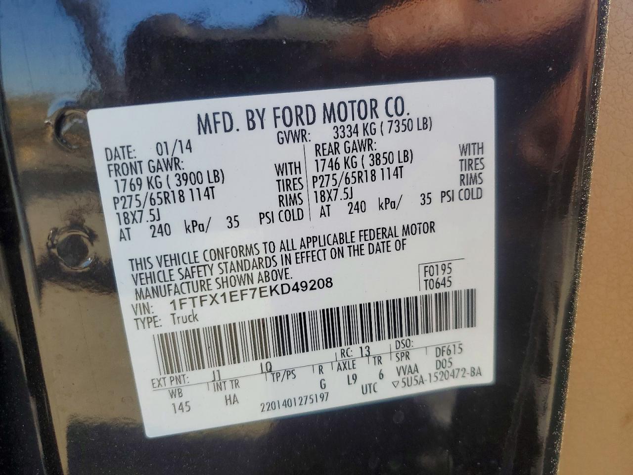 2014 FORD F150
