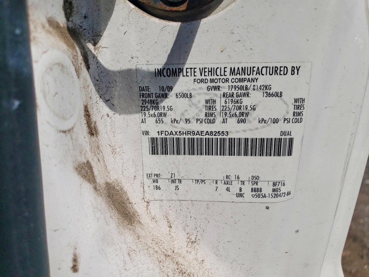 2010 FORD F550